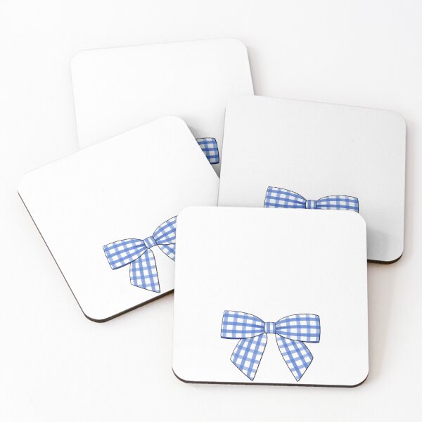 Item preview, blue gingham bow designed and sold by Roniya George.