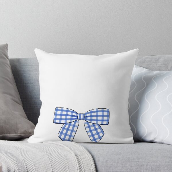 Item preview, blue gingham bow designed and sold by Roniya George.
