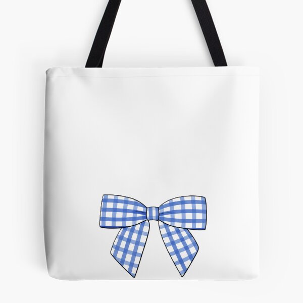 Item preview, blue gingham bow designed and sold by Roniya George.
