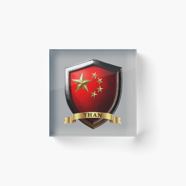 Item preview, Than Chinese Heritage Crest Shield designed and sold by Highlandkings.