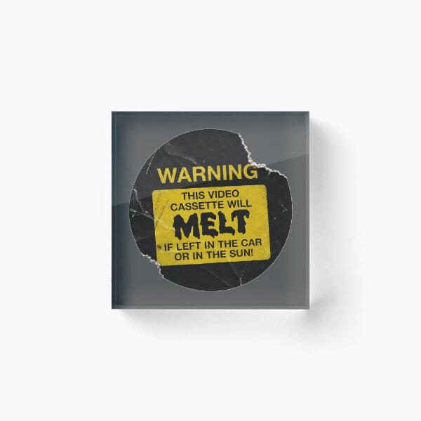 Item preview, Video Cassette Will Melt VHS Sticker - Vintage Cult Film Fan Art designed and sold by darklordpug.
