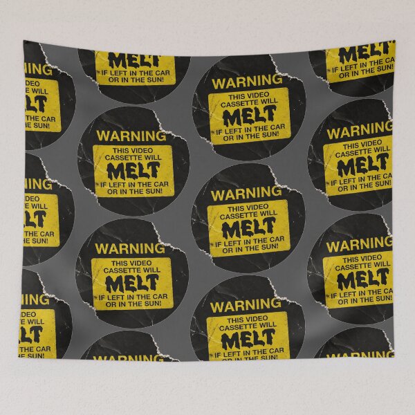 Item preview, Video Cassette Will Melt VHS Sticker - Vintage Cult Film Fan Art designed and sold by darklordpug.