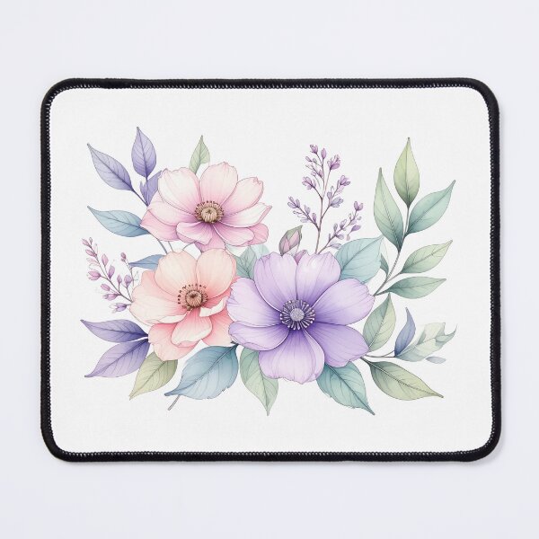 Item preview, Soft Pastel Watercolor Floral Bouquet designed and sold by NNhu.