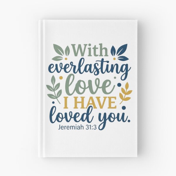Item preview, With everlasting love I have loved you - Jeremiah 31:3 Botanical Faith Graphic designed and sold by Faithloveshop.