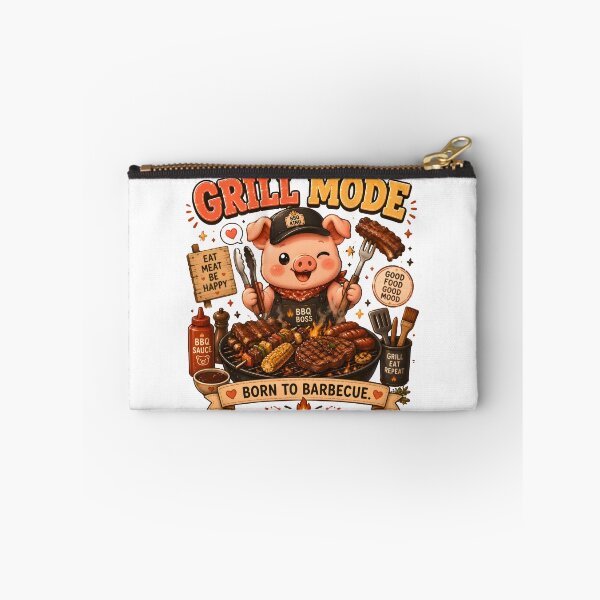 Item preview, Cute BBQ Pig Kawaii T-Shirt | Grill Mode BBQ Lover Funny Pig Chef Gift designed and sold by Snackwear Apparel.