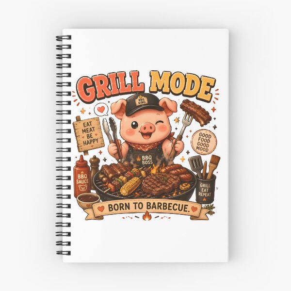 Item preview, Cute BBQ Pig Kawaii T-Shirt | Grill Mode BBQ Lover Funny Pig Chef Gift designed and sold by Snackwear Apparel.