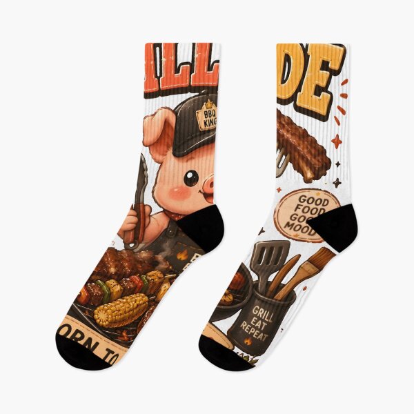Item preview, Cute BBQ Pig Kawaii T-Shirt | Grill Mode BBQ Lover Funny Pig Chef Gift designed and sold by Snackwear Apparel.
