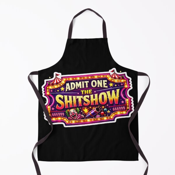 Item preview, Sarcastic Shitshow Ticket Funny Retro Novelty Sticker designed and sold by ShopAndFun.