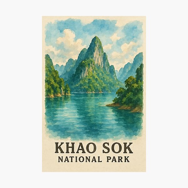 Item preview, Khao Sok National Park designed and sold by JIGUWORLD.