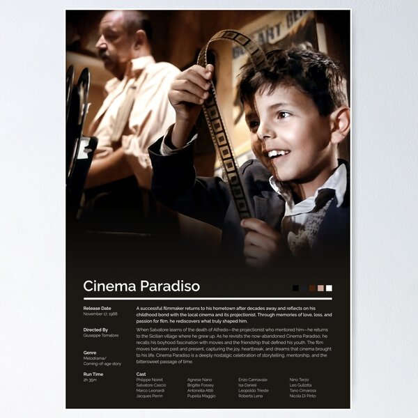 Item preview, Cinema Paradiso Movie designed and sold by LumenCloud.