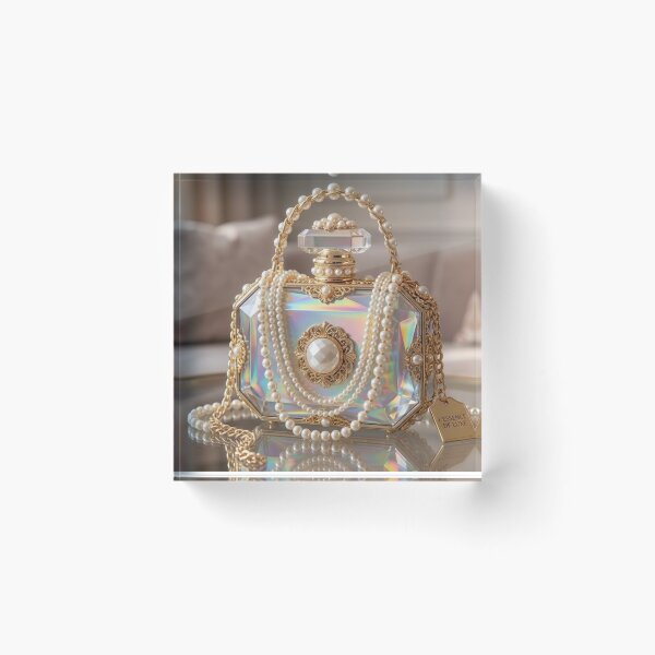 Item preview, Crystal and Pearls Perfume Bottle Luxury Clutch designed and sold by Trans4med.
