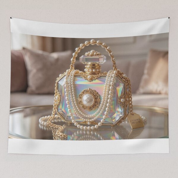 Item preview, Crystal and Pearls Perfume Bottle Luxury Clutch designed and sold by Trans4med.