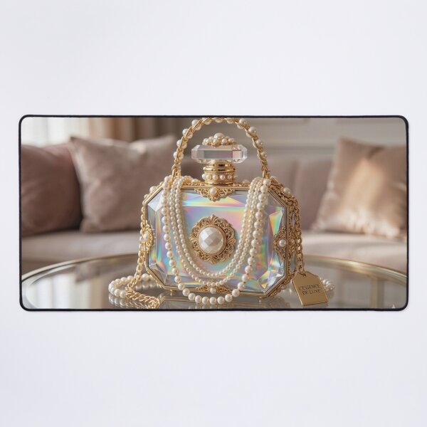 Item preview, Crystal and Pearls Perfume Bottle Luxury Clutch designed and sold by Trans4med.