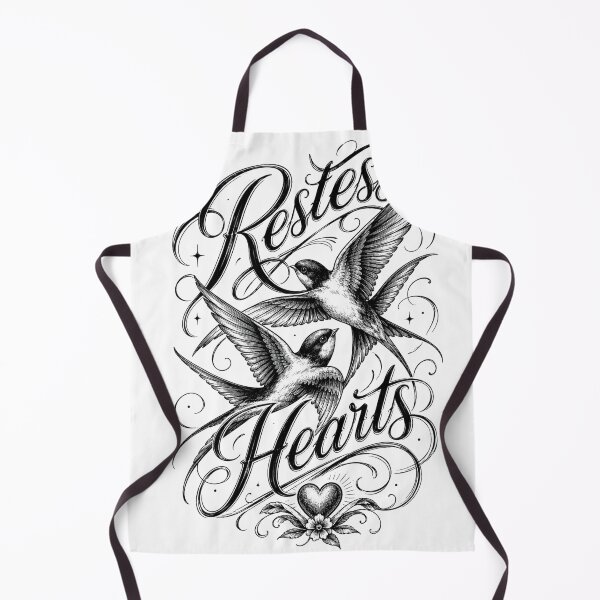 Item preview, Restless Hearts Vintage Script designed and sold by Vexorask.