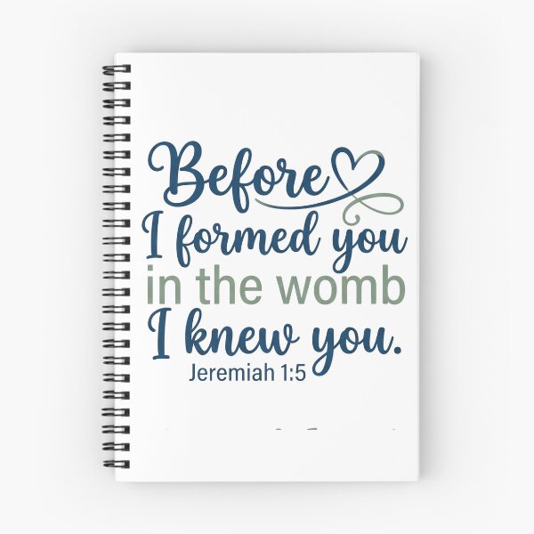 Item preview, Before I formed you in the womb I knew you - Jeremiah 1:5 Script Faith Graphic designed and sold by Faithloveshop.