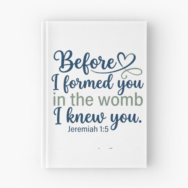 Item preview, Before I formed you in the womb I knew you - Jeremiah 1:5 Script Faith Graphic designed and sold by Faithloveshop.