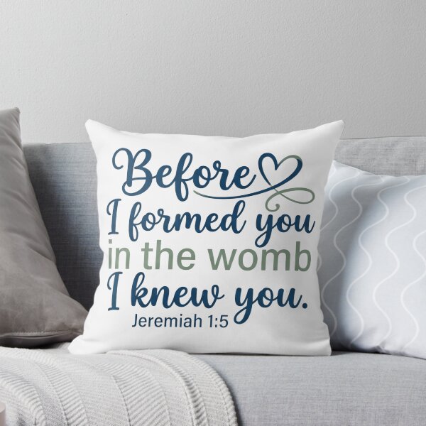 Item preview, Before I formed you in the womb I knew you - Jeremiah 1:5 Script Faith Graphic designed and sold by Faithloveshop.