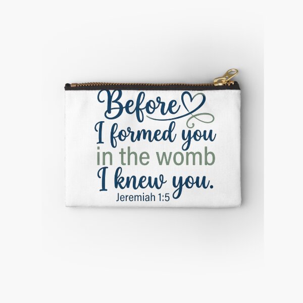 Item preview, Before I formed you in the womb I knew you - Jeremiah 1:5 Script Faith Graphic designed and sold by Faithloveshop.