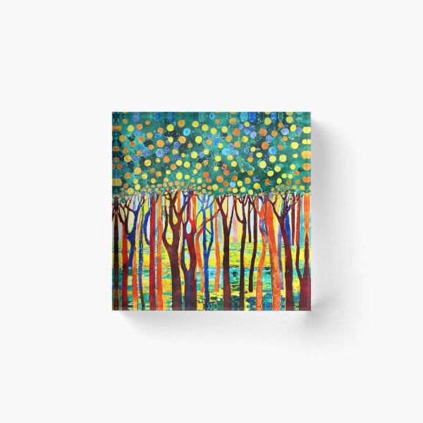 Item preview, Fantasy Funky Forest Colorful Trees Abstract Digital Art designed and sold by DEC02.