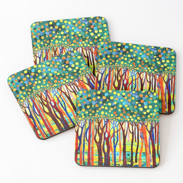 Item preview, Fantasy Funky Forest Colorful Trees Abstract Digital Art designed and sold by DEC02.