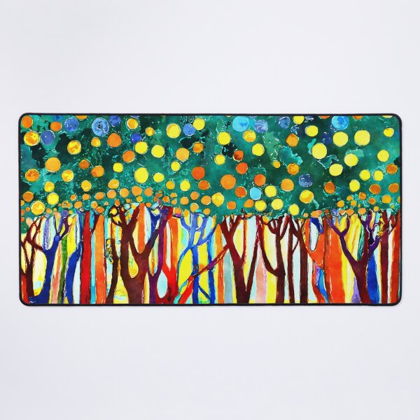 Item preview, Fantasy Funky Forest Colorful Trees Abstract Digital Art designed and sold by DEC02.