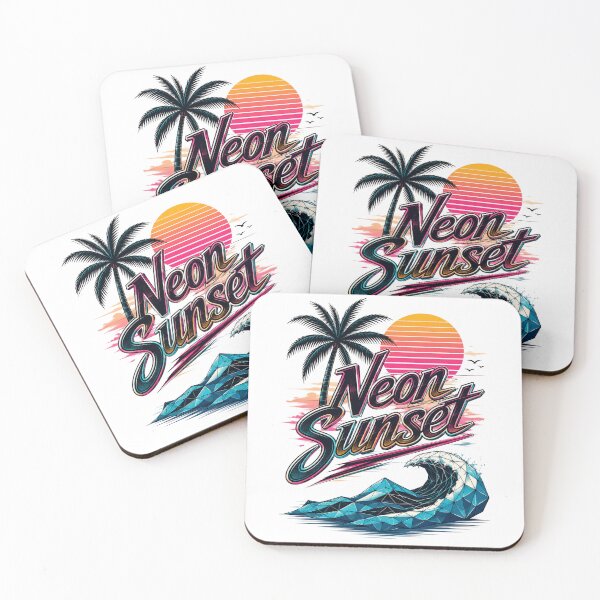 Item preview, Neon Sunset Retro Vibes designed and sold by Vexorask.