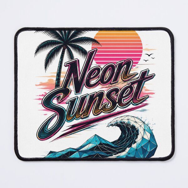 Item preview, Neon Sunset Retro Vibes designed and sold by Vexorask.