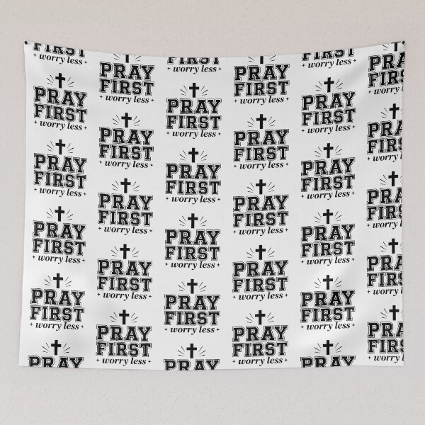 Item preview, pray first worry less designed and sold by OCD_JESSICA.