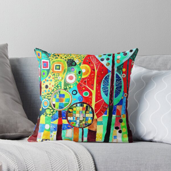 Item preview, Funky Fantasy Forest Vibrantly Colorful Abstract Digital Art designed and sold by DEC02.