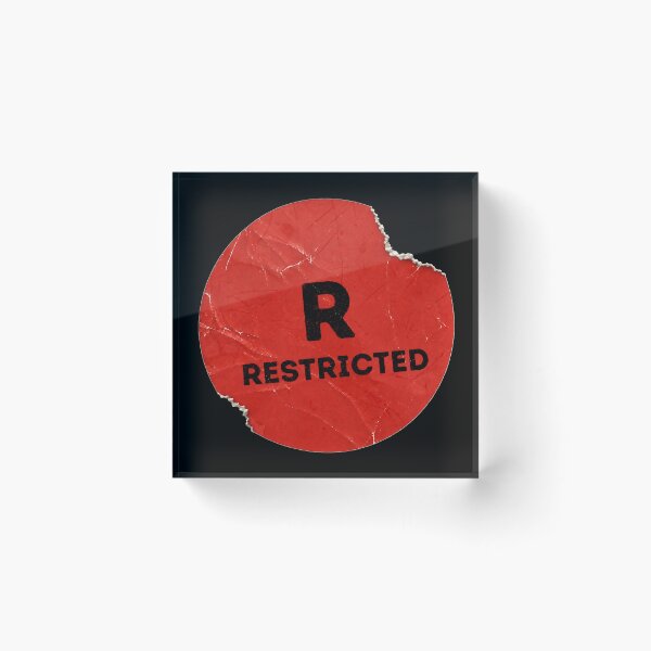 Item preview, Restricted Rating Rental VHS Sticker - Vintage Film/Movie Fan Art designed and sold by darklordpug.