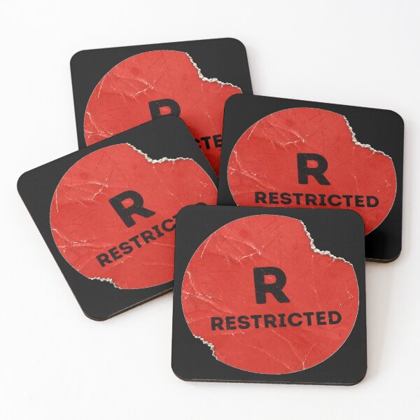 Item preview, Restricted Rating Rental VHS Sticker - Vintage Film/Movie Fan Art designed and sold by darklordpug.