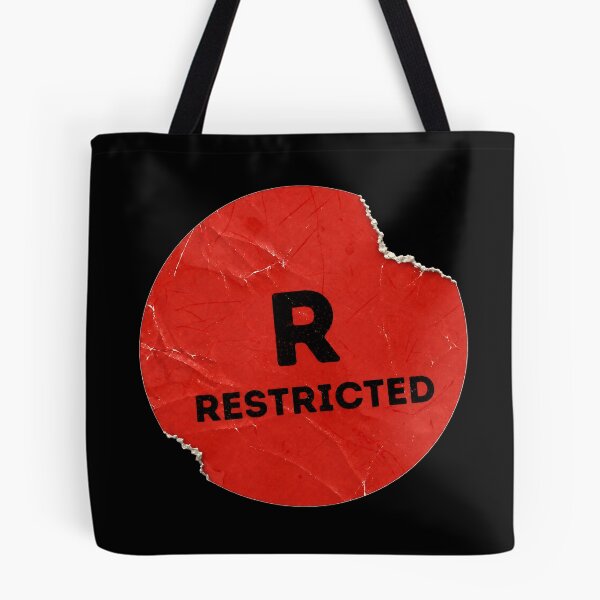 Item preview, Restricted Rating Rental VHS Sticker - Vintage Film/Movie Fan Art designed and sold by darklordpug.