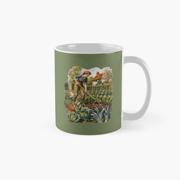 Item preview, 1940s Dig for Victory Style Gardening Illustration – Vintage Poster Art designed and sold by MagicMakerPh.