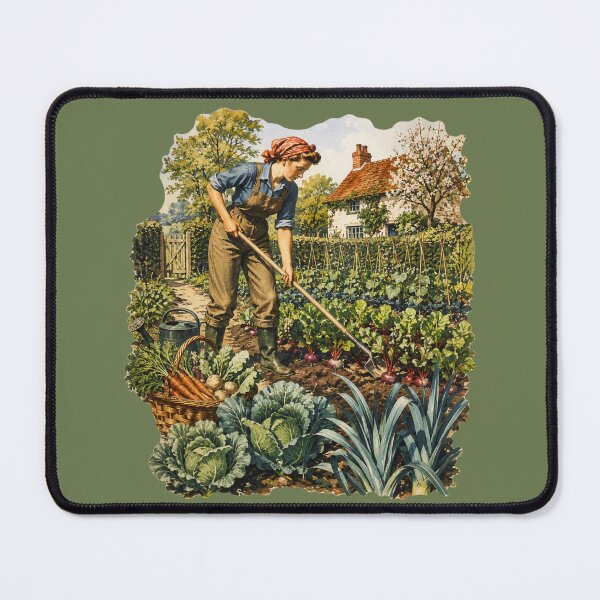 Item preview, 1940s Dig for Victory Style Gardening Illustration – Vintage Poster Art designed and sold by MagicMakerPh.