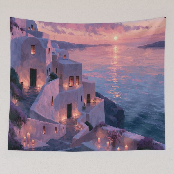 Item preview, Santorini Sunset Over Caldera designed and sold by Rtymer.