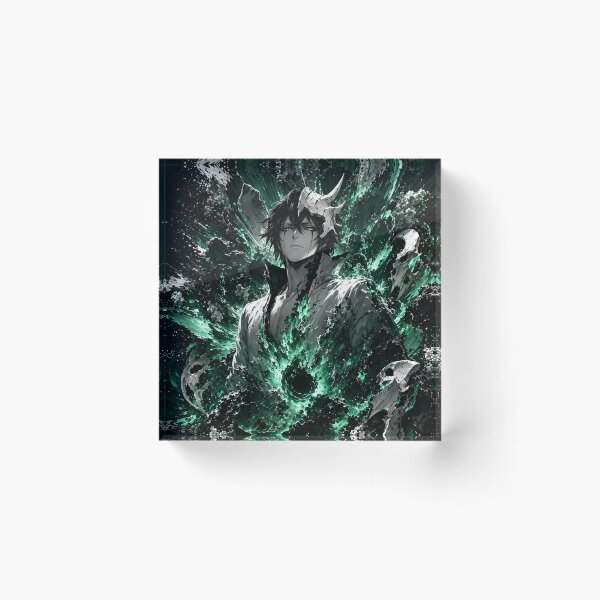Item preview, Ulquiorra | Dark Hollow Warrior Emerald Aura Anime Style Art Print | Gothic Fantasy Manga Inspired designed and sold by Dyan4.