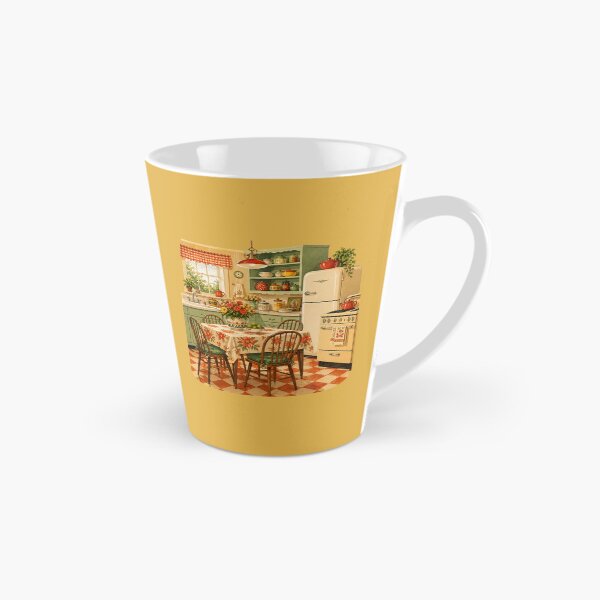 Item preview, Mid-Century Cottage Kitchen Design – Retro 1950s Warm Illustration designed and sold by MagicMakerPh.