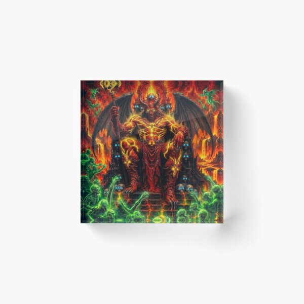 Item preview, Evil Incarnate: Devil on His Throne in Hell designed and sold by Trans4med.