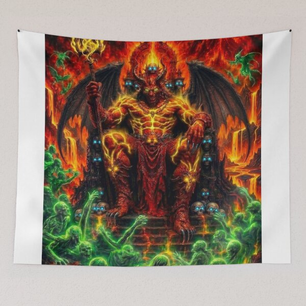 Item preview, Evil Incarnate: Devil on His Throne in Hell designed and sold by Trans4med.
