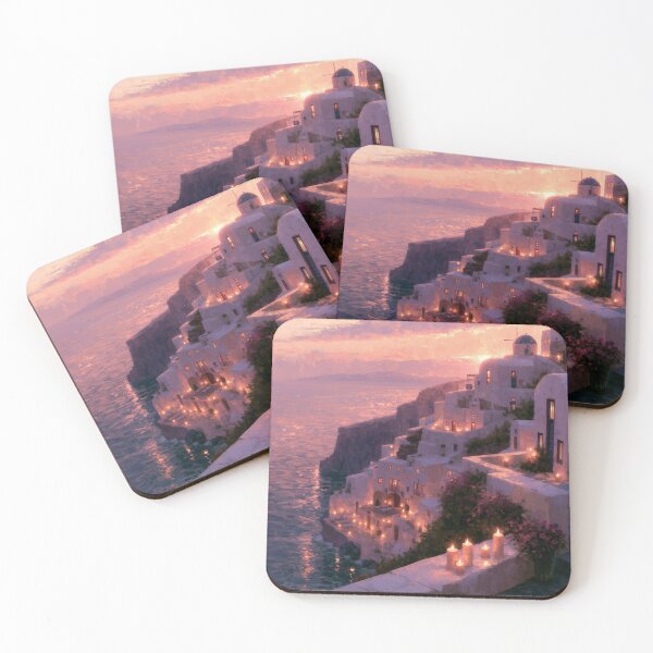 Item preview, Atardecer en Santorini sobre la caldera designed and sold by Rtymer.