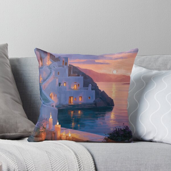 Item preview, Atardecer en Santorini sobre la caldera designed and sold by Rtymer.