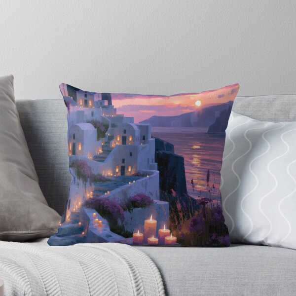 Item preview, Atardecer en Santorini sobre la caldera designed and sold by Rtymer.