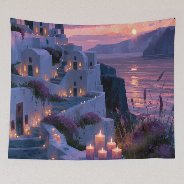 Item preview, Santorini Sunset Over Caldera designed and sold by Rtymer.