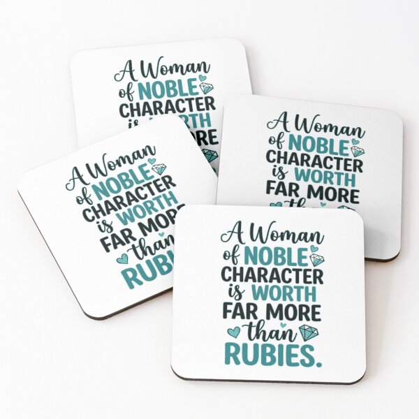 Item preview, A Woman of Noble Character is worth far more than rubies - Proverbs 31 Faith Graphic designed and sold by Faithloveshop.