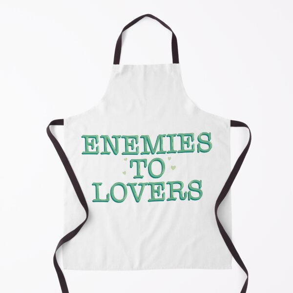 Item preview, Enemies To Lovers Funny Bookish Reader Quote Typography Sticker designed and sold by alexmaushaus.