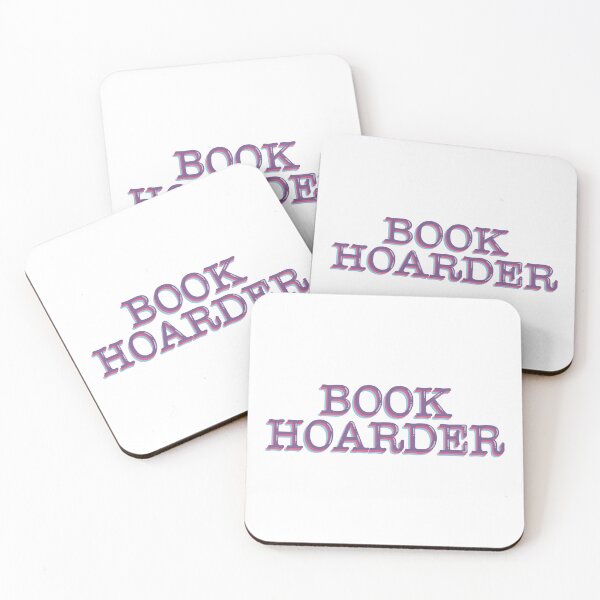 Item preview, Book Hoarder Funny Bookish Reader Quote Typography Sticker designed and sold by alexmaushaus.
