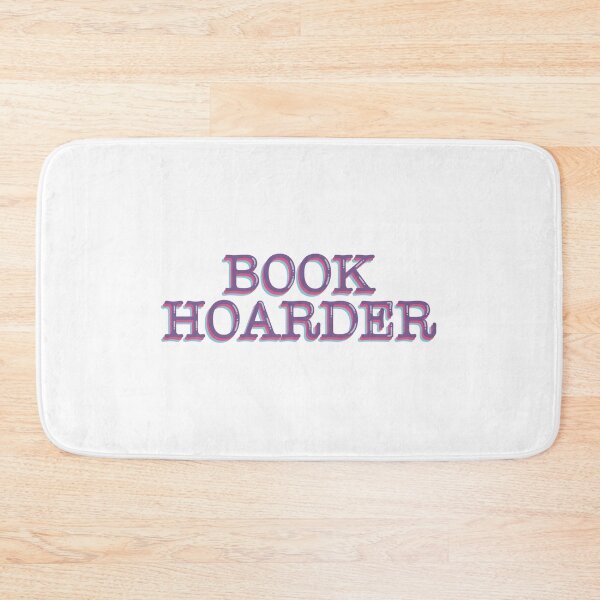 Item preview, Book Hoarder Funny Bookish Reader Quote Typography Sticker designed and sold by alexmaushaus.