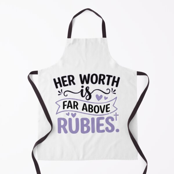 Item preview, HER WORTH IS FAR ABOVE RUBIES - Proverbs 31 Purple Faith Graphic designed and sold by Faithloveshop.