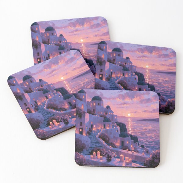 Item preview, Atardecer en Santorini sobre la caldera designed and sold by Rtymer.
