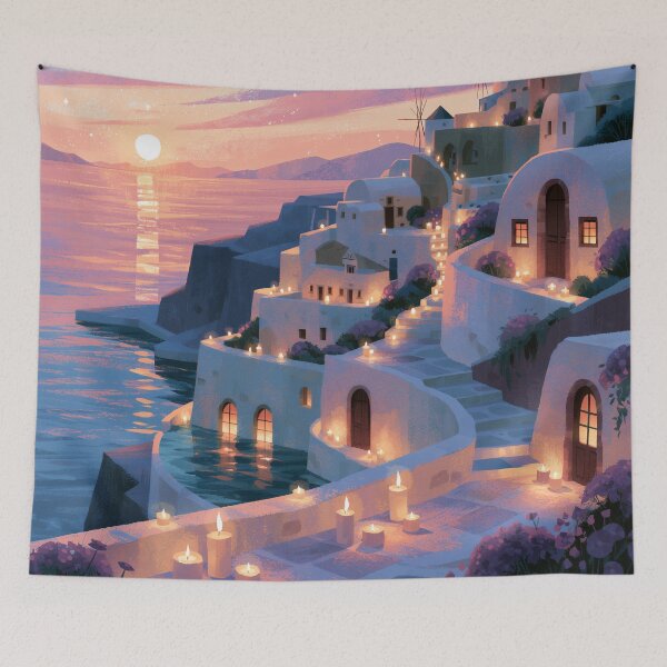Item preview, Santorini Sunset Over Caldera designed and sold by Rtymer.